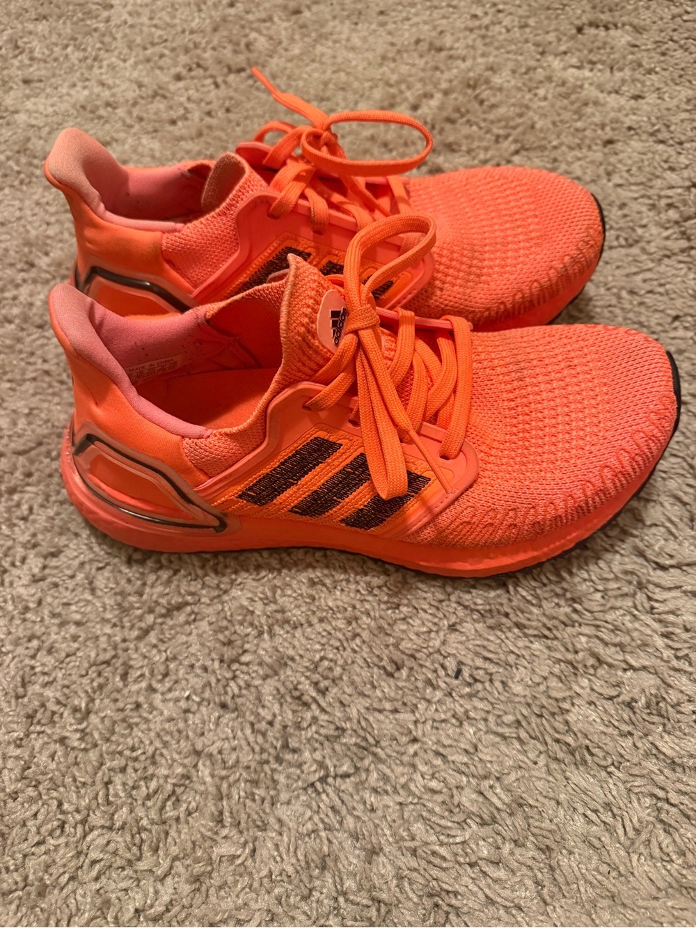 adidas Coral/Orange Knit Sneaker